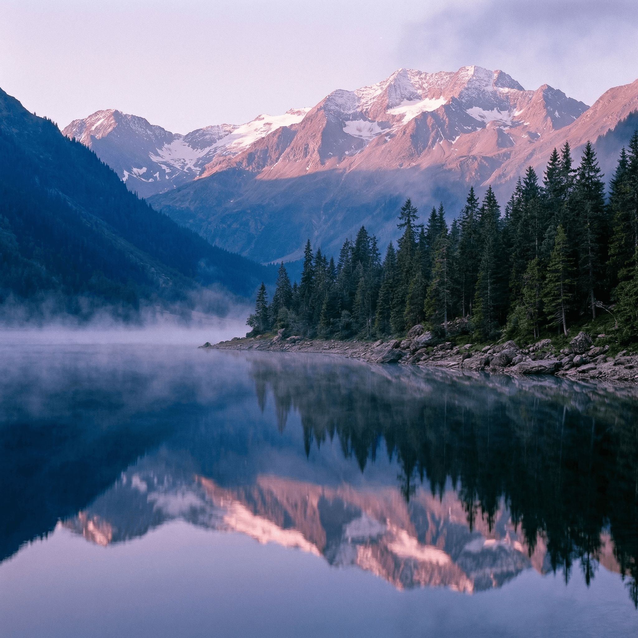 Nano Banana Pro — Lago alpino