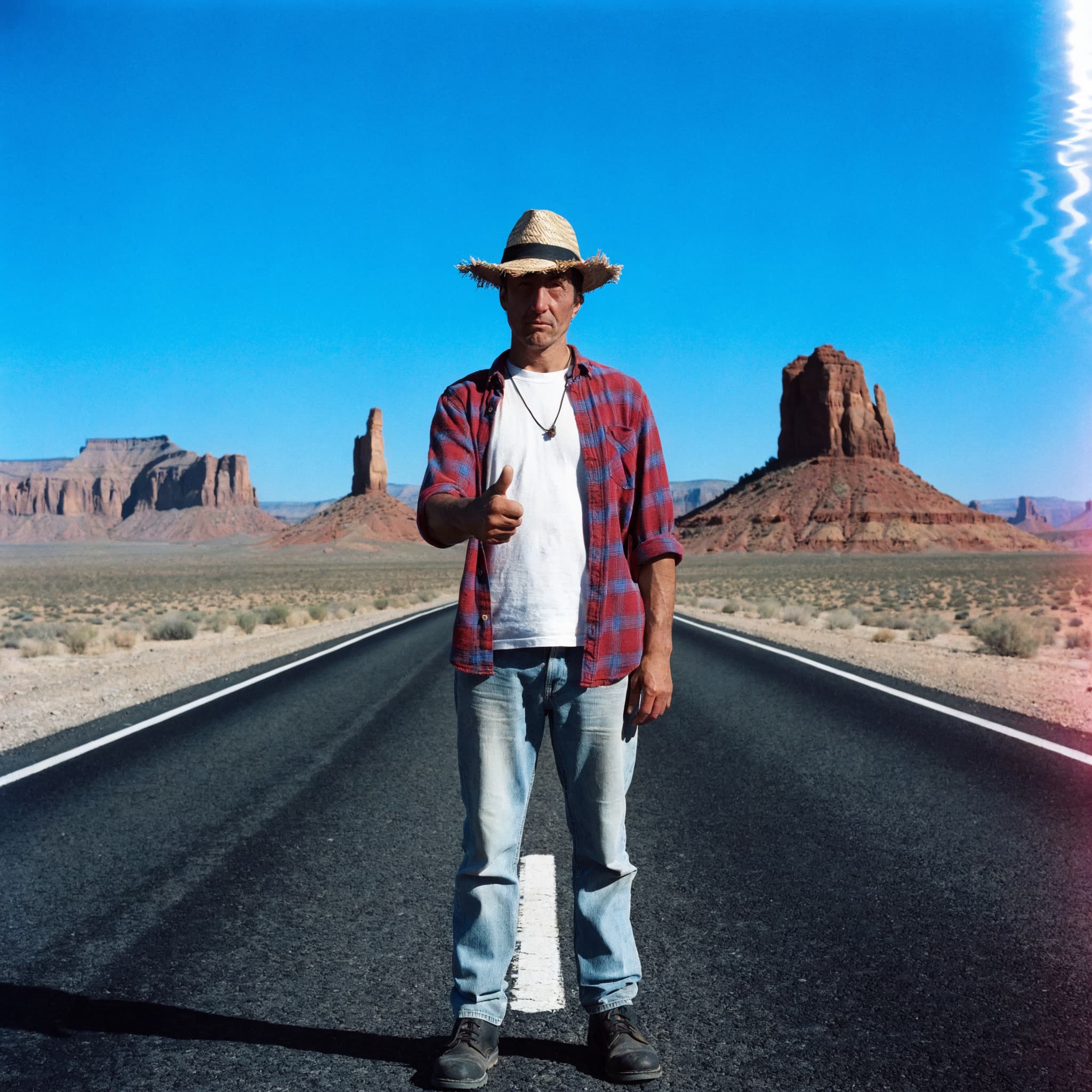 Recraft V4 — Hitchhiker